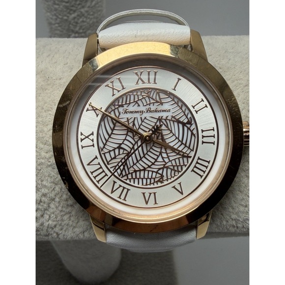 Tommy Bahama Accessories - Tommy Bahama TB00033-03 New Battery Floral Ladies Watch 36MM 7.5" Leather Band